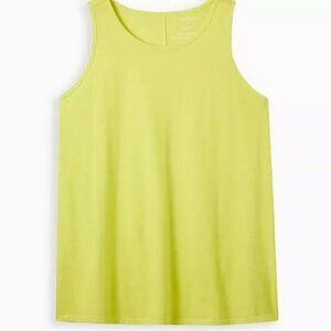 Lime Green/Yellow Jersey Classic Fit Plus Size Crew Tee